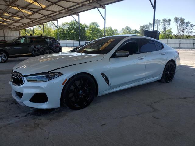 WBAGV8C03MCF46807 - 2021 BMW M850XI WHITE photo 1