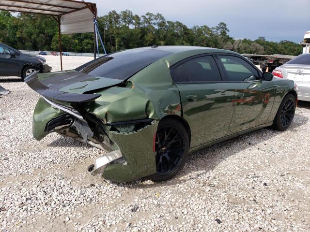 2C3CDXBG3LH229636 - 2020 DODGE CHARGER SXT GREEN photo 3