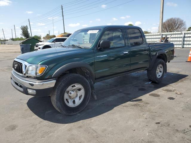 5TEGN92N32Z116275 - 2002 TOYOTA TACOMA DOUBLE CAB PRERUNNER GREEN photo 1