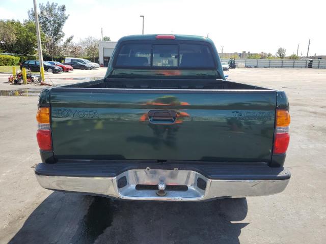 5TEGN92N32Z116275 - 2002 TOYOTA TACOMA DOUBLE CAB PRERUNNER GREEN photo 6