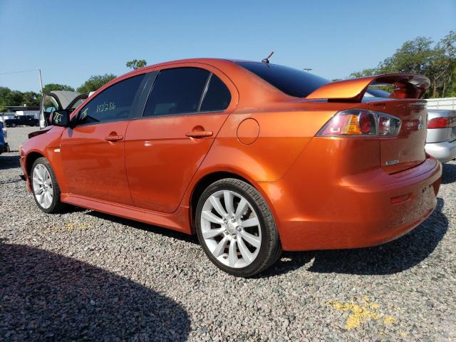 JA32U8FW5BU036459 - 2011 MITSUBISHI LANCER GTS ORANGE photo 2