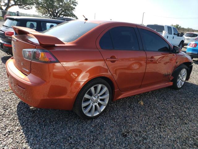 JA32U8FW5BU036459 - 2011 MITSUBISHI LANCER GTS ORANGE photo 3