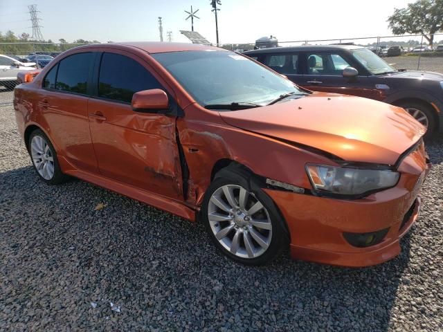 JA32U8FW5BU036459 - 2011 MITSUBISHI LANCER GTS ORANGE photo 4