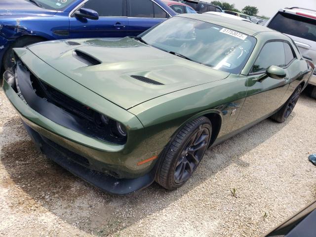 2C3CDZFJ6NH128871 - 2022 DODGE CHALLENGER R/T SCAT PACK GREEN photo 1