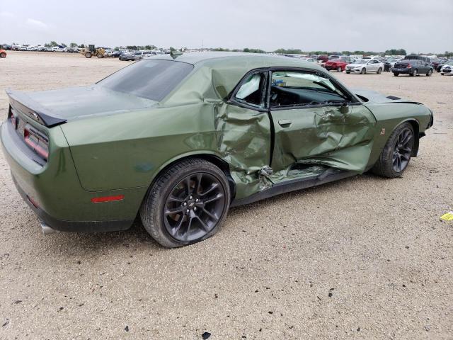 2C3CDZFJ6NH128871 - 2022 DODGE CHALLENGER R/T SCAT PACK GREEN photo 3