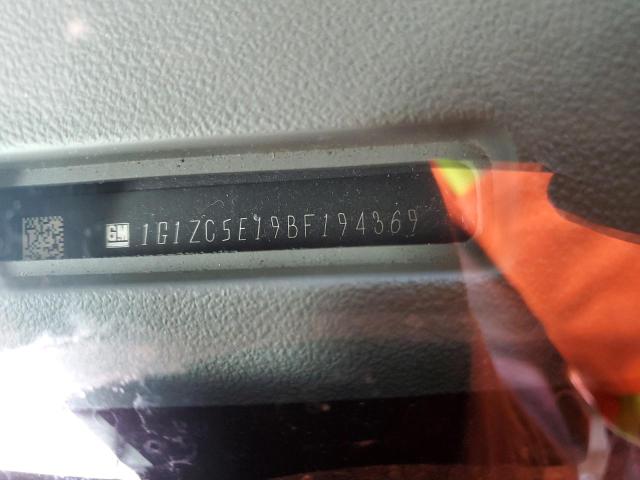1G1ZC5E19BF194369 - 2011 CHEVROLET MALIBU 1LT GRAY photo 12