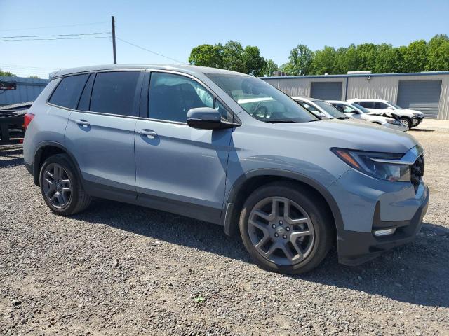 5FNYF7H50NB002821 - 2022 HONDA PASSPORT EXL BLUE photo 4