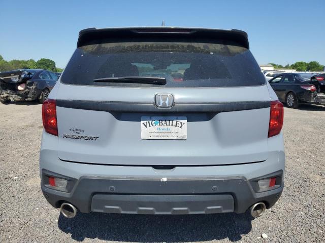 5FNYF7H50NB002821 - 2022 HONDA PASSPORT EXL BLUE photo 6