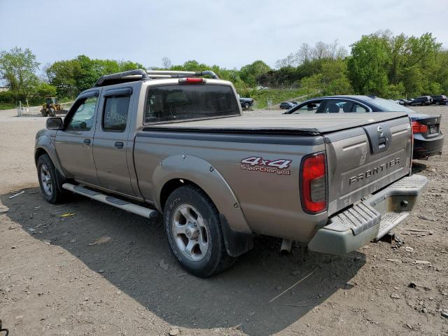 1N6MD29Y74C439594 - 2004 NISSAN FRONTIER CREW CAB SC BEIGE photo 2