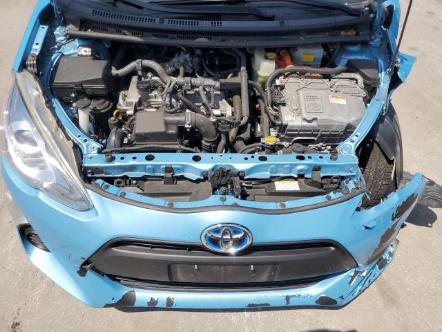 JTDKDTB33F1087398 - 2015 TOYOTA PRIUS C BLUE photo 11