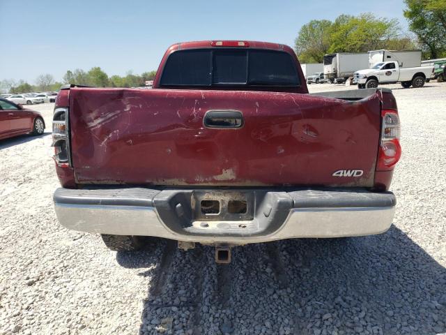5TBBT44186S483018 - 2006 TOYOTA TUNDRA ACCESS CAB SR5 MAROON photo 6