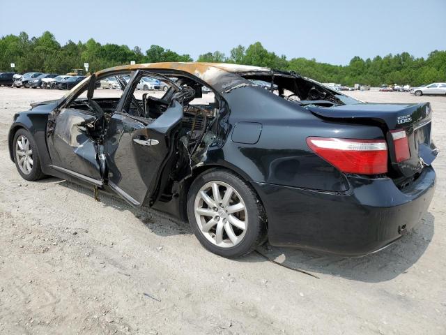 JTHGL46F275005673 - 2007 LEXUS LS 460L BLACK photo 2