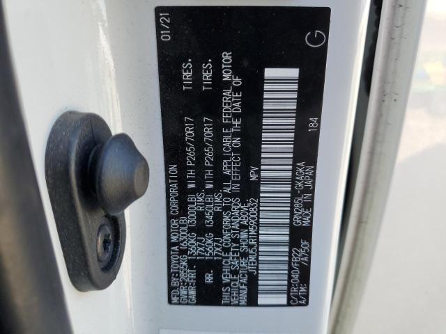 JTEMU5JR1M5900832 - 2021 TOYOTA 4RUNNER SR5/SR5 PREMIUM 白色 照片 13