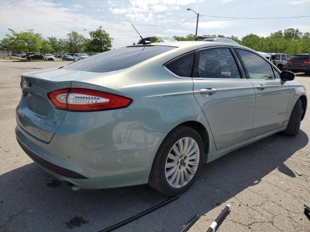 3FA6P0LU1DR218366 - 2013 FORD FUSION SE HYBRID TURQUOISE photo 3