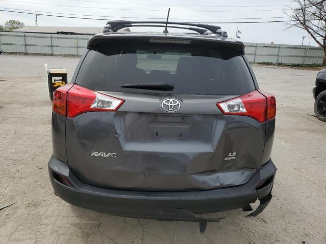 JTMBFREV9ED067230 - 2014 TOYOTA RAV4 LE GRAY photo 6