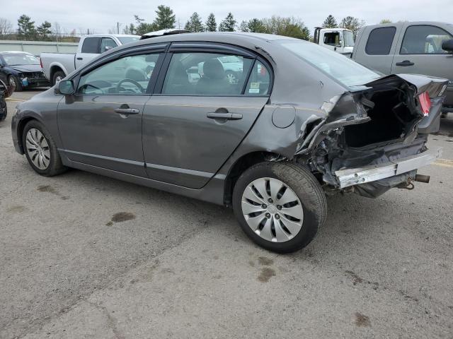 2HGFA16569H536932 - 2009 HONDA CIVIC LX GRAY photo 2