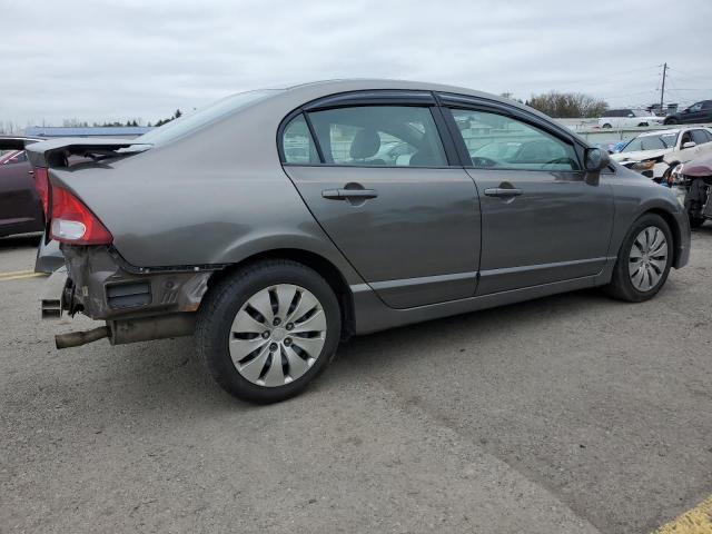 2HGFA16569H536932 - 2009 HONDA CIVIC LX GRAY photo 3