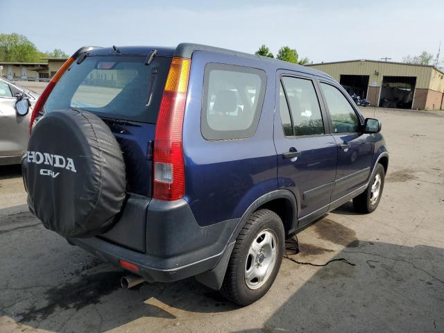 JHLRD78444C046885 - 2004 HONDA CR-V LX BLUE photo 3