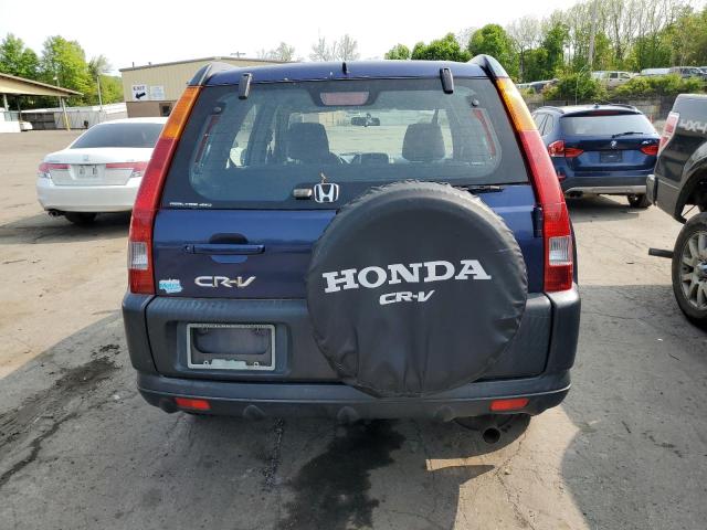 JHLRD78444C046885 - 2004 HONDA CR-V LX BLUE photo 6