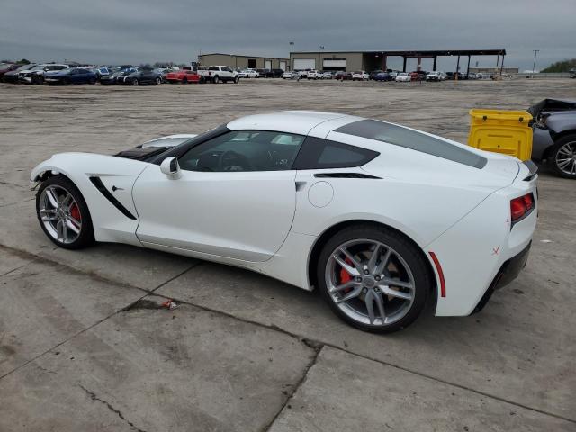 1G1YB2D7XK5113792 - 2019 CHEVROLET CORVETTE STINGRAY 1LT WHITE photo 2