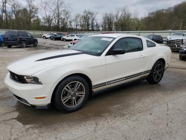 1ZVBP8AN9A5107045 - 2010 FORD MUSTANG WHITE photo 1