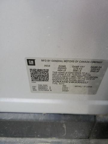 2GNAXHEV4K6306557 - 2019 CHEVROLET EQUINOX LS ვერცხლისფერი ფოტო 12