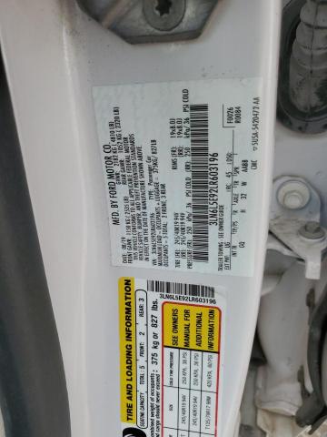 3LN6L5E92LR603196 - 2020 LINCOLN MKZ RESERVE WHITE photo 12