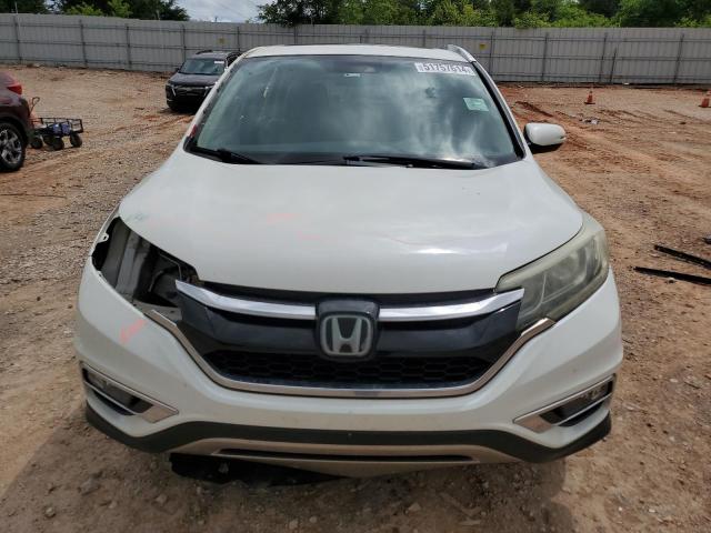 5J6RM3H95FL001372 - 2015 HONDA CR-V TOURING WHITE photo 5