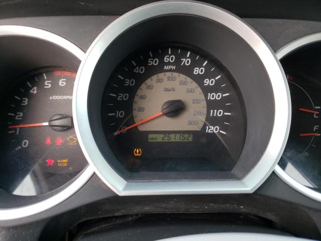 5TEJU62NX6Z266302 - 2006 TOYOTA TACOMA DOUBLE CAB PRERUNNER SILVER photo 9