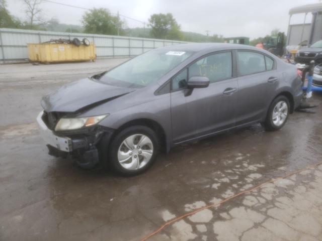 19XFB2F5XFE006116 - 2015 HONDA CIVIC LX GRAY photo 1