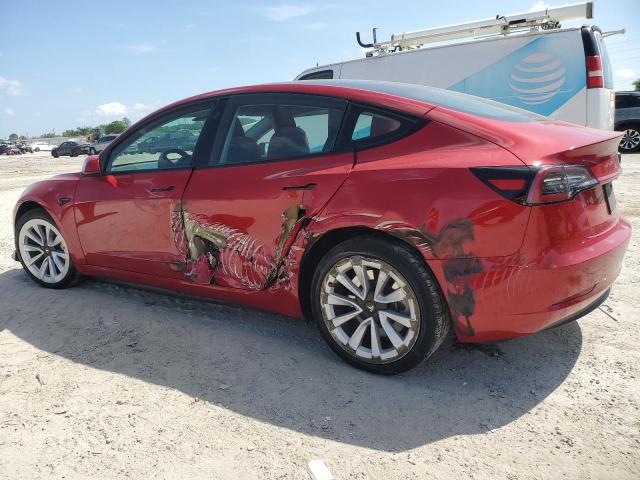 5YJ3E1EB0PF388129 - 2023 TESLA MODEL 3 红色 照片 2