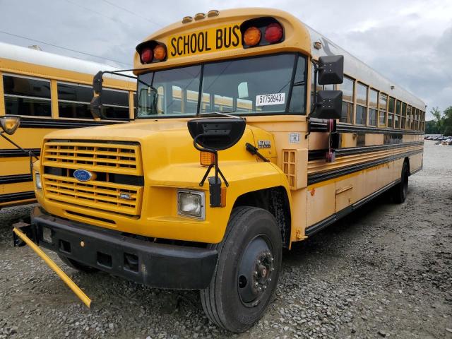 1FDXJ75C1PVA09256 - 1993 FORD BUS CHASSI B700F YELLOW photo 2