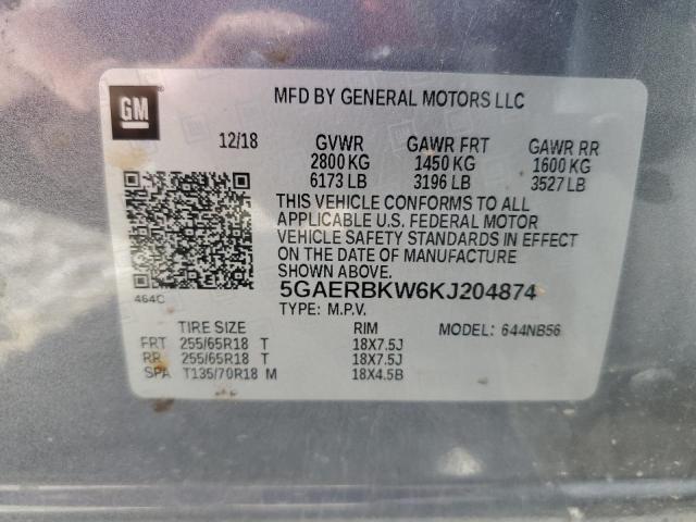 5GAERBKW6KJ204874 - 2019 BUICK ENCLAVE ESSENCE 灰色 照片 13