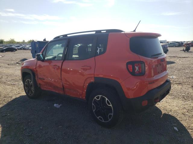 ZACCJBCB0HPF58522 - 2017 JEEP RENEGADE TRAILHAWK ORANGE photo 2