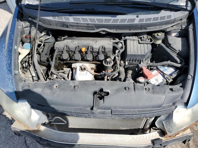 2HGFA16629H012962 - 2009 HONDA CIVIC LX-S Կապույտ լուսանկար 11