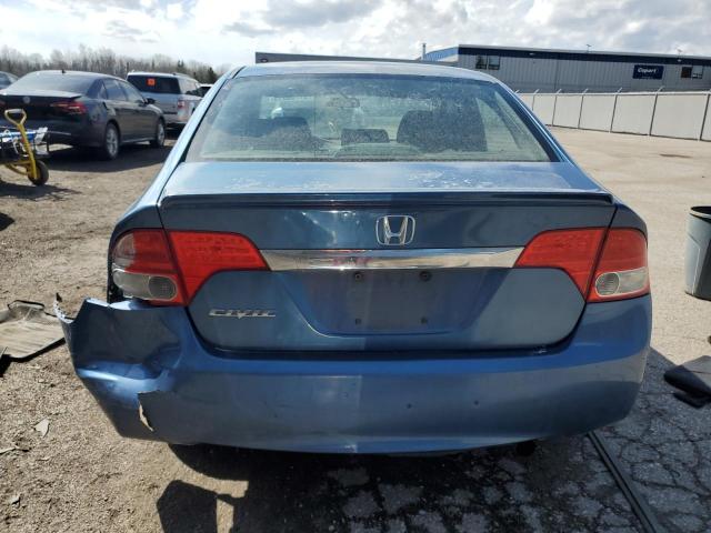 2HGFA16629H012962 - 2009 HONDA CIVIC LX-S Կապույտ լուսանկար 6