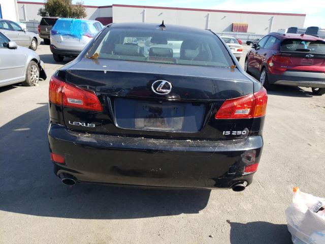 JTHBK262272045266 - 2007 LEXUS IS 250 BLACK photo 6