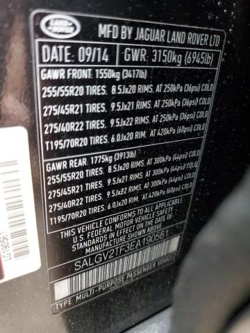 SALGV2TF3EA190561 - 2014 LAND ROVER RANGE ROVE AUTOBIOGRAPHY CHARCOAL photo 13