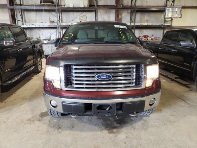 1FTFX1EV1AKE76604 - 2010 FORD F150 SUPER CAB RED photo 5