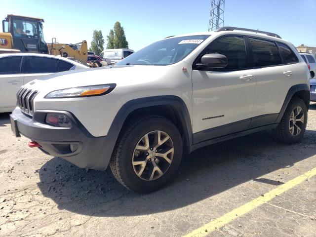 1C4PJMBB5FW668674 - 2015 JEEP CHEROKEE TRAILHAWK WHITE photo 1