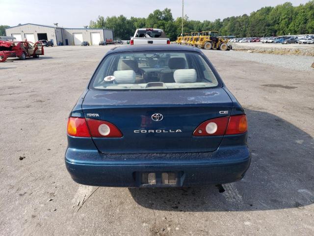 2T1BR12E72C571555 - 2002 TOYOTA COROLLA CE BLUE photo 6