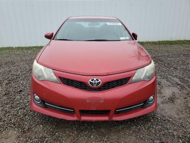 4T1BF1FK2CU583184 - 2012 TOYOTA CAMRY BASE RED photo 5