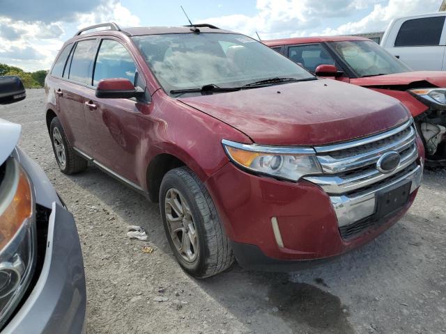 2FMDK4JC0DBB93732 - 2013 FORD EDGE SEL RED photo 4