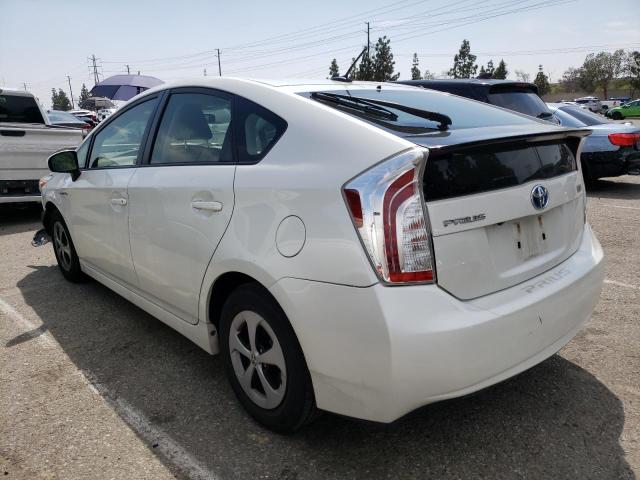 JTDKN3DU4F0462918 - 2015 TOYOTA PRIUS WHITE photo 2