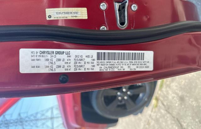 1C4NJPBA8ED674107 - 2014 JEEP PATRIOT SPORT RED photo 10