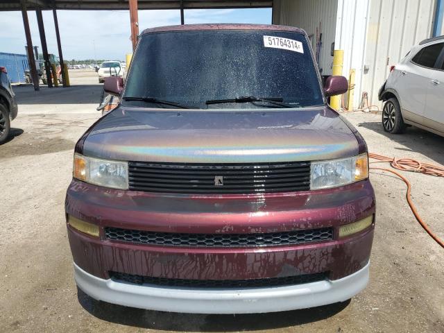 JTLKT324550180797 - 2005 TOYOTA SCION XB MAROON photo 5