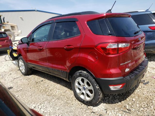 MAJ6S3GL4KC276355 - 2019 FORD ECOSPORT SE Czerwony zdjęcie 2