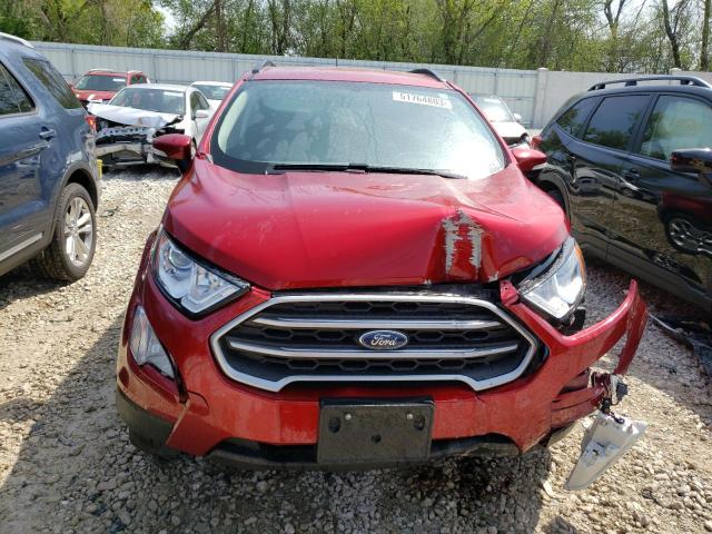 MAJ6S3GL4KC276355 - 2019 FORD ECOSPORT SE Czerwony zdjęcie 5