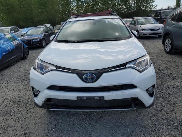 JTMRJREV6JD158236 - 2018 TOYOTA RAV4 HV LE WHITE photo 5