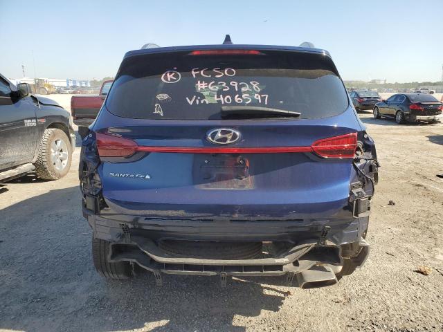 5NMS24AJ6NH406597 - 2022 HYUNDAI SANTA FE SEL BLUE photo 6